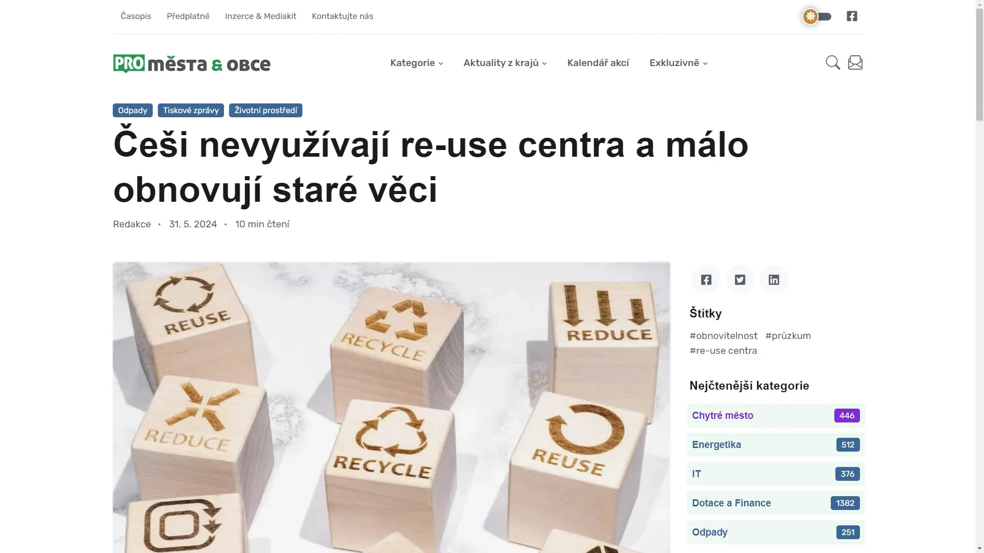 Měsíčník PRO města a obce